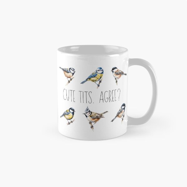 Item preview, Cute Tits - Funny Bird Pun Blue Tit Chickadee Cute Bird Lover Design designed and sold by ArcticFoxStudio.