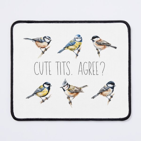 Item preview, Cute Tits - Funny Bird Pun Blue Tit Chickadee Cute Bird Lover Design designed and sold by ArcticFoxStudio.
