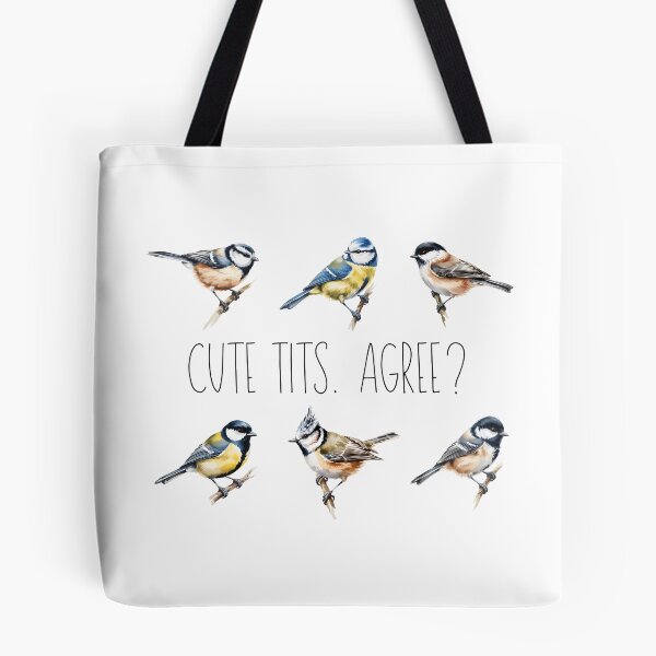 Item preview, Cute Tits - Funny Bird Pun Blue Tit Chickadee Cute Bird Lover Design designed and sold by ArcticFoxStudio.