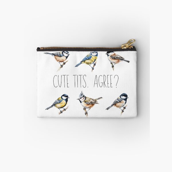 Item preview, Cute Tits - Funny Bird Pun Blue Tit Chickadee Cute Bird Lover Design designed and sold by ArcticFoxStudio.
