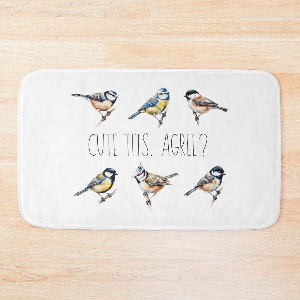 Item preview, Cute Tits - Funny Bird Pun Blue Tit Chickadee Cute Bird Lover Design designed and sold by ArcticFoxStudio.