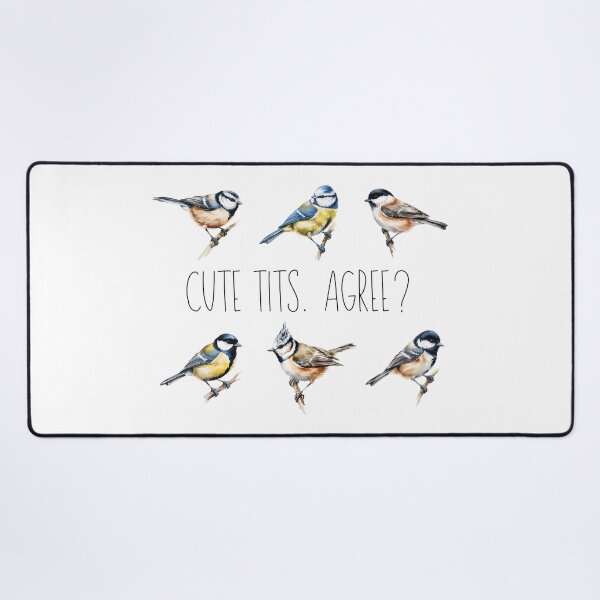 Item preview, Cute Tits - Funny Bird Pun Blue Tit Chickadee Cute Bird Lover Design designed and sold by ArcticFoxStudio.