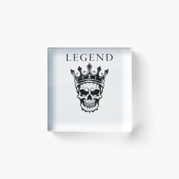 Item preview, Legend Skull Crown Dark Gothic Design designed and sold by Ekracreatives.