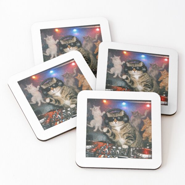 Item preview, Cool DJ Cat Party Vibes Funny Music Lover Animal Pet designed and sold by dal-koz-ar.