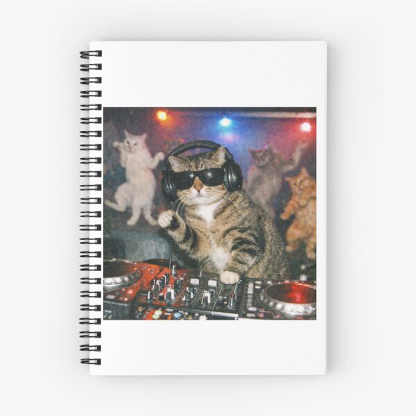 Item preview, Cool DJ Cat Party Vibes Funny Music Lover Animal Pet designed and sold by dal-koz-ar.