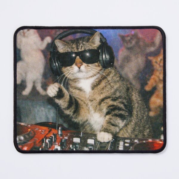 Item preview, Cool DJ Cat Party Vibes Funny Music Lover Animal Pet designed and sold by dal-koz-ar.