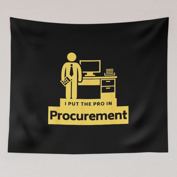 Item preview, I PUT THE PRO IN PROCUREMENT Funny Office Corporate Gift designed and sold by ElaineZPink.