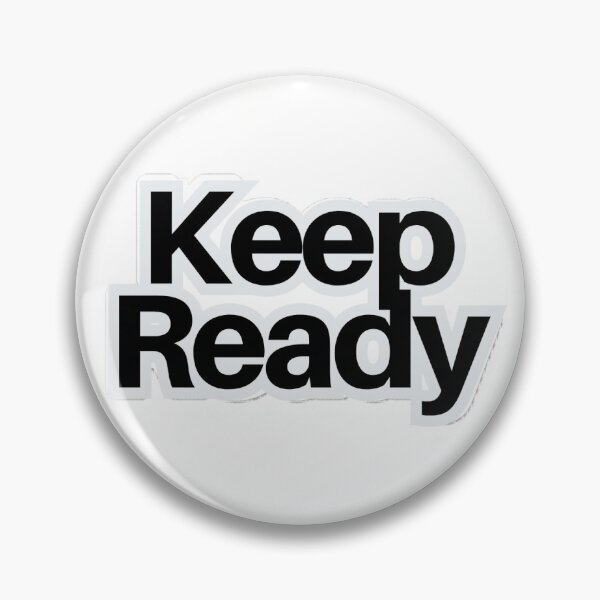 Item preview, Keep Ready Bold Text Sticker | Minimal Typography Design designed and sold by StickifyZone69.