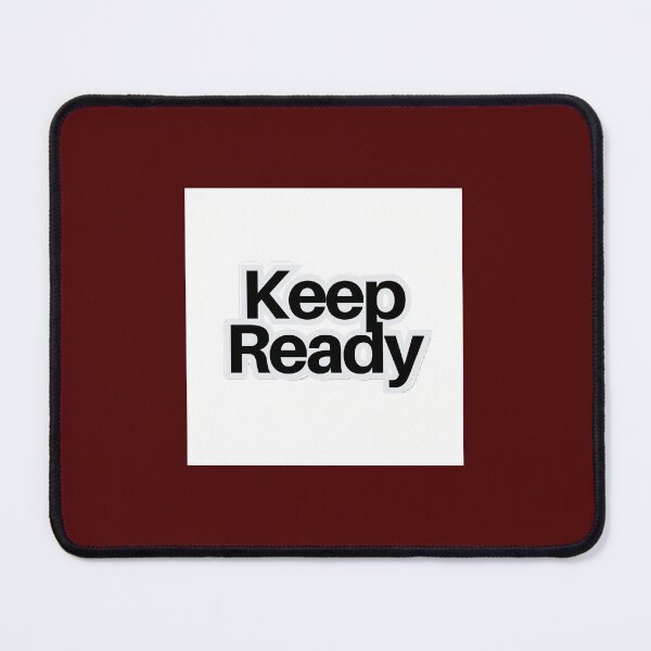 Item preview, Keep Ready Bold Text Sticker | Minimal Typography Design designed and sold by StickifyZone69.