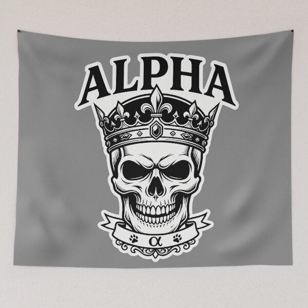 Item preview, Alpha Skull Crown King Dark Design designed and sold by Ekracreatives.
