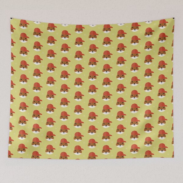 Item preview, Squirrels with cap on green designed and sold by reneesillus.