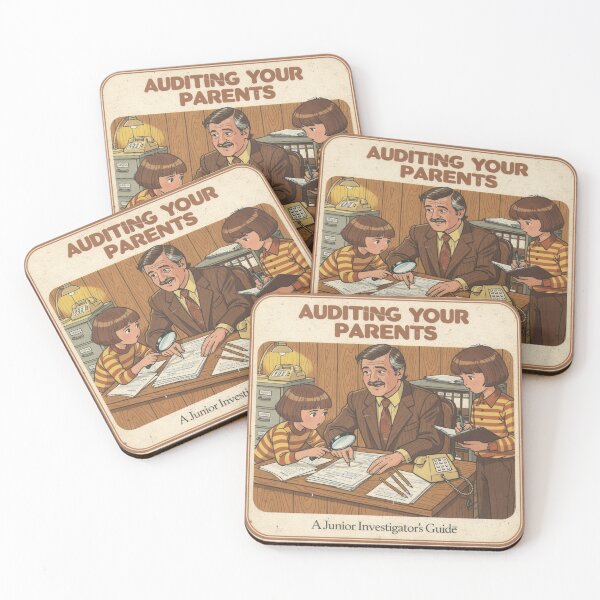Item preview, Auditing Your Parents - Retro Dark Humor Art designed and sold by PictorialWhimsy.