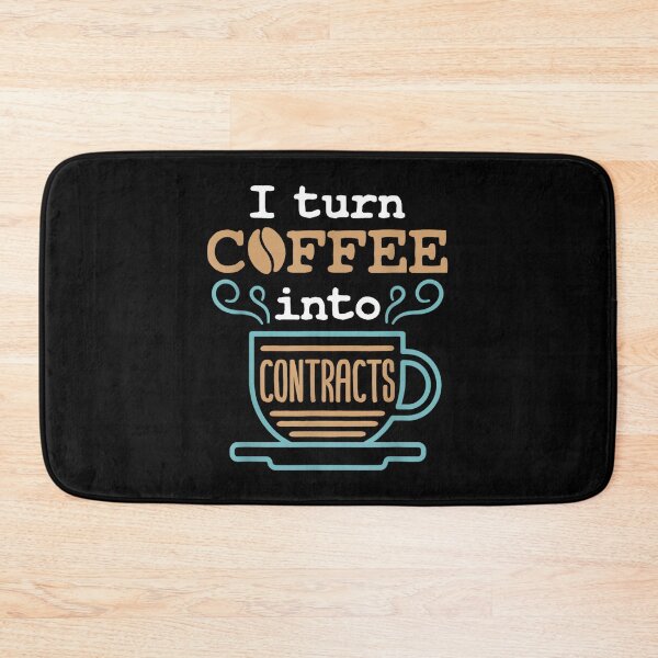 Item preview, I Turn Coffee Into Contracts Lawyer Corporate Attorney Legal designed and sold by ElaineZPink.