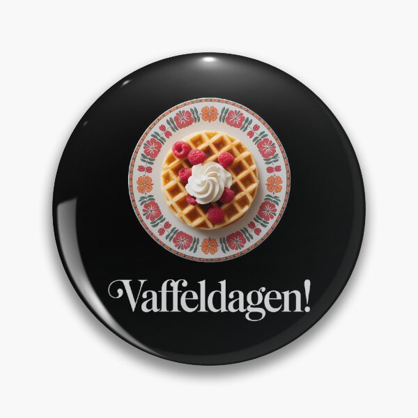Item preview, Scandinavian Waffle Day Vaffeldagen Scandinavian Holiday designed and sold by TrinaEspinoza.
