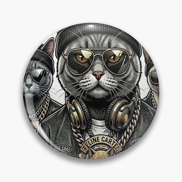 Item preview, Feline Cartel Gangsta Cat Shirt, West Coast Rap Cats T-Shirt, Funny Hip Hop Cat Tee, Thug Life Kitty Graphic designed and sold by MangadiDesigns.