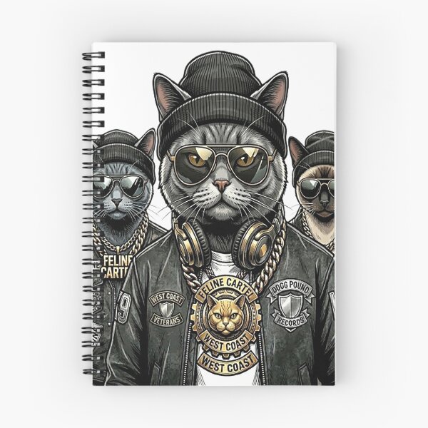 Item preview, Feline Cartel Gangsta Cat Shirt, West Coast Rap Cats T-Shirt, Funny Hip Hop Cat Tee, Thug Life Kitty Graphic designed and sold by MangadiDesigns.