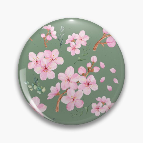 Artikelvorschau, Japanese Cherry Blossom pink, green entworfen und verkauft von VictoriaBonn.