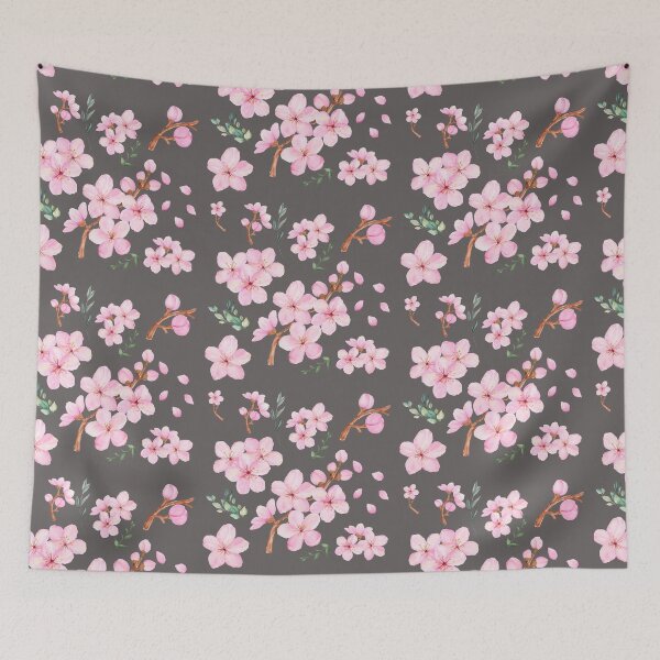 Artikelvorschau, Japanese Cherry Blossom pink, green entworfen und verkauft von VictoriaBonn.