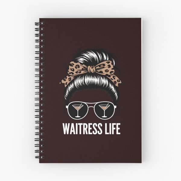 Item preview, Waitress Life Messy Bun Hair Waitress Leopard designed and sold by LavenderAndRage.