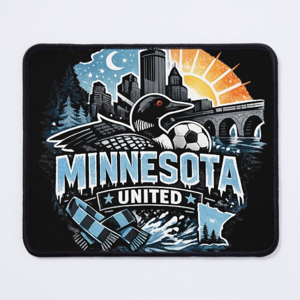 Item preview, Minnesota United Soccer Design Loon Bird Football Fan Shirt Minneapolis Skyline Vintage Style Sports Graphic MLS Inspired Gift designed and sold by GarnerSupplyCo.