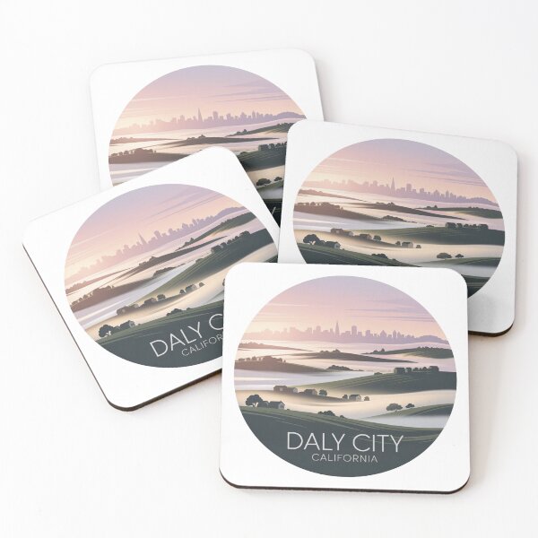 Item preview, Daly City California: Foggy Skyline  designed and sold by CircinusStore.