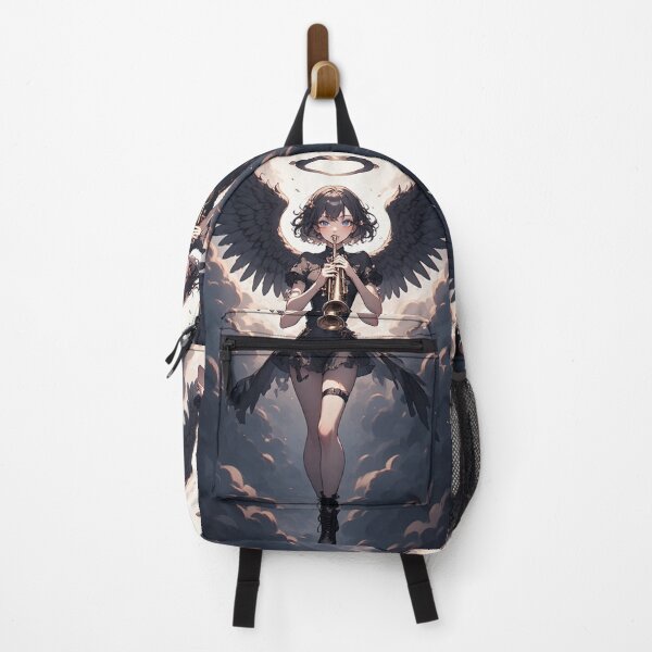 Item preview, Dark angel girl with trumpet designed and sold by ArtsJulian.