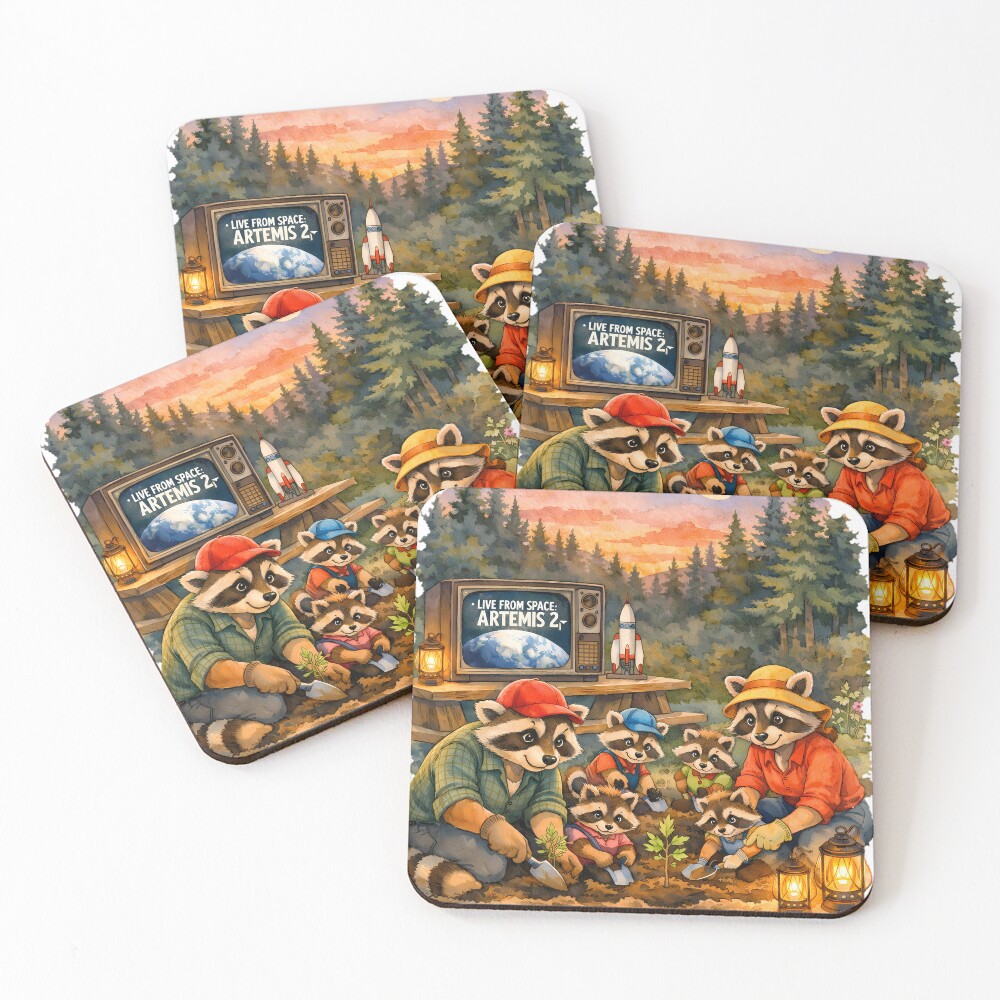 Item preview, Coasters (Set of 4) designed and sold by catmiya.