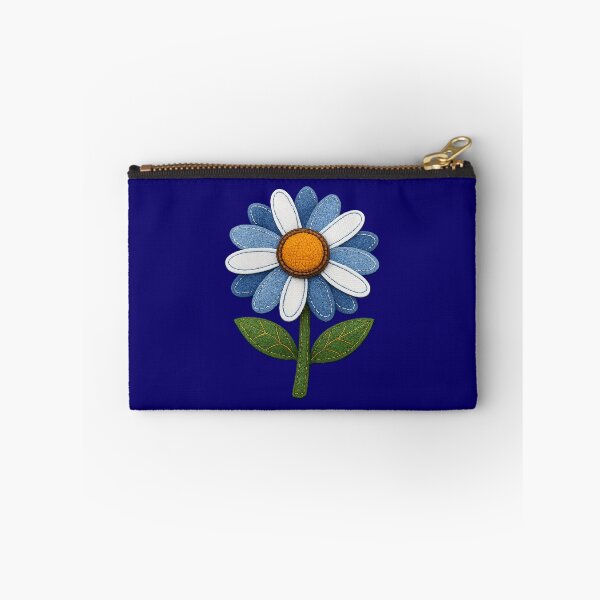 Item preview, Retro Denim Daisy Patch - Boho Floral Embroidery Art designed and sold by Far Out Goods.
