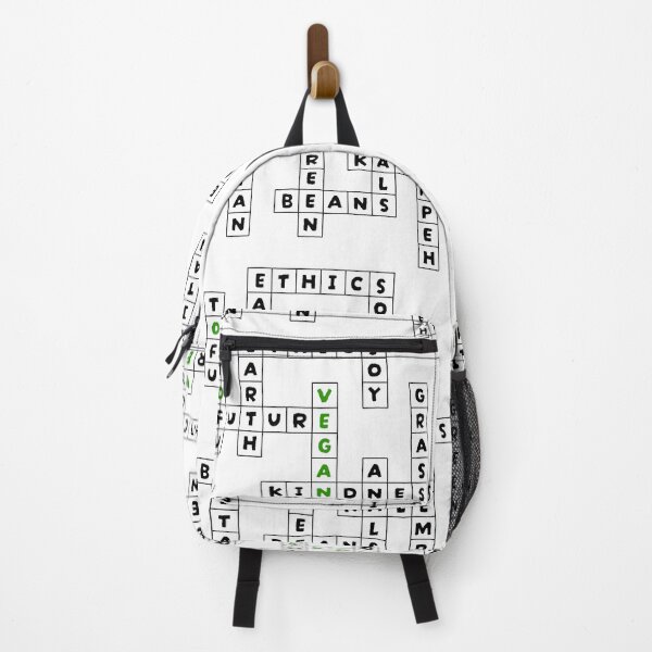 Item preview, Go Vegan Crossword - Minimalist Green Typographic Design designed and sold by Plant Cult.
