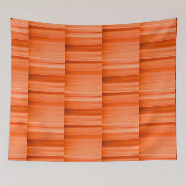 Item preview, Vibrant Orange Geometric Waves - Modern Abstract Minimalist Pattern Art designed and sold by AbulailArt.