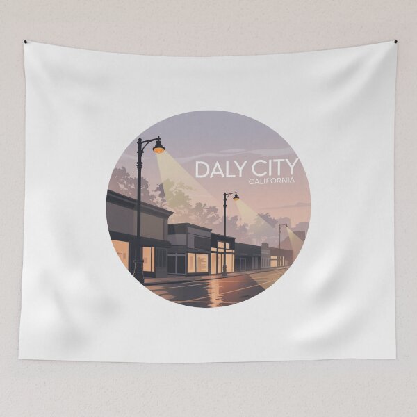 Item preview, Daly City California: Evening Street  designed and sold by CircinusStore.