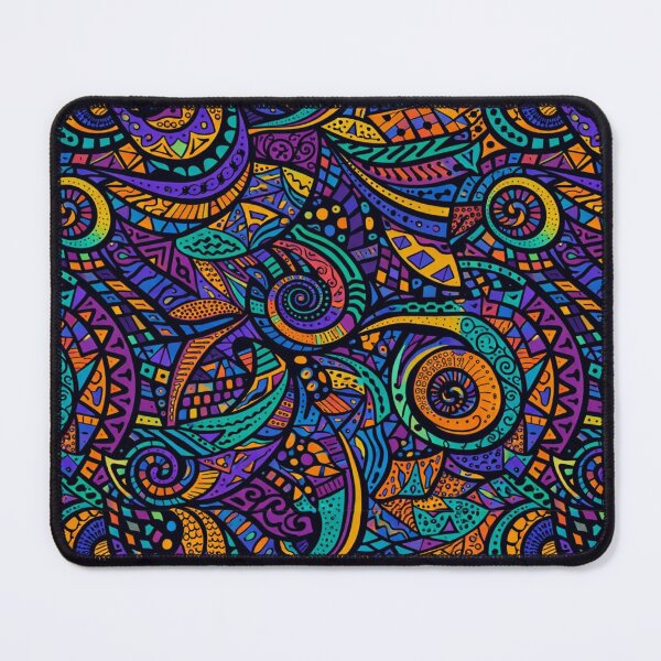Item preview, Cosmic Swirl - Psychedelic Mosaic Tribal Seamless Pattern designed and sold by myforestfog.