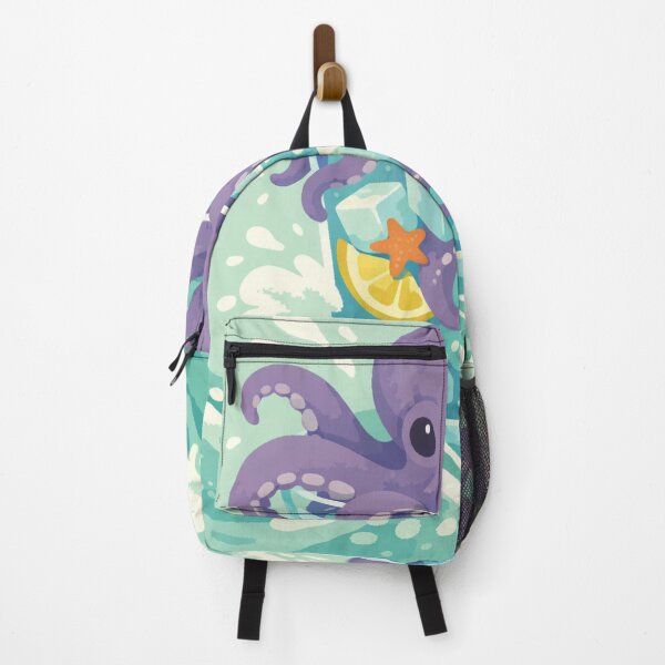 Item preview, Purple Octopus Cocktail – Whimsical Summer Splash Graphic designed and sold by FatmaElhofy.