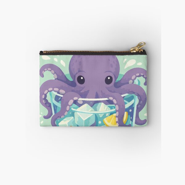 Item preview, Purple Octopus Cocktail – Whimsical Summer Splash Graphic designed and sold by FatmaElhofy.