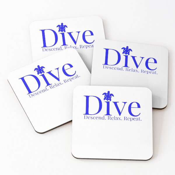 Item preview, Dive Descend Relax Repeat Scuba Diving Ocean Lover designed and sold by phoebelevine.
