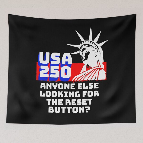 Item preview, USA 250 Reset Button American Liberty Design designed and sold by AntiqueImages.