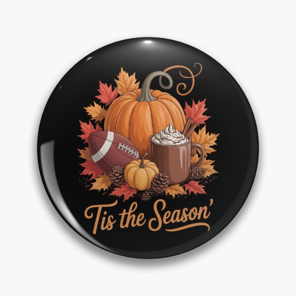 Item preview, Pumpkin Spice Football Tis The Season Fall Autumn Vibes designed and sold by TrinaEspinoza.