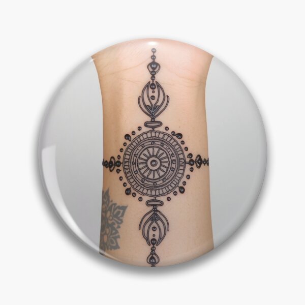 Item preview, Intricate Khaliji Henna Mandala Tatto Oriental circular pattern designed and sold by Arabian luxury .