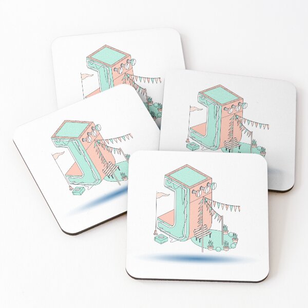 Item preview, Isometric Letter J - Cozy Garden Party & Outdoor Leisure Design designed and sold by Soluna Studio.