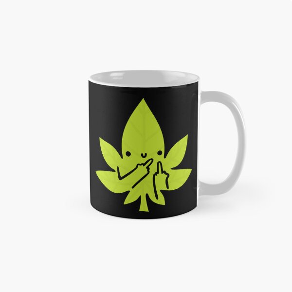 Item preview, Cute Fuck Off Weed Leaf Marijuana Kawaii designed and sold by Plant Cult.
