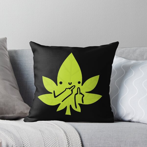 Item preview, Cute Fuck Off Weed Leaf Marijuana Kawaii designed and sold by Plant Cult.