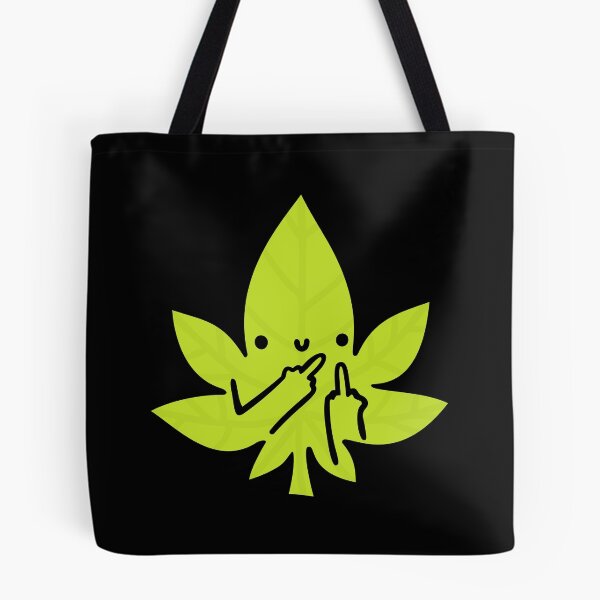Item preview, Cute Fuck Off Weed Leaf Marijuana Kawaii designed and sold by Plant Cult.