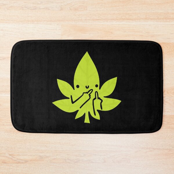 Item preview, Cute Fuck Off Weed Leaf Marijuana Kawaii designed and sold by Plant Cult.