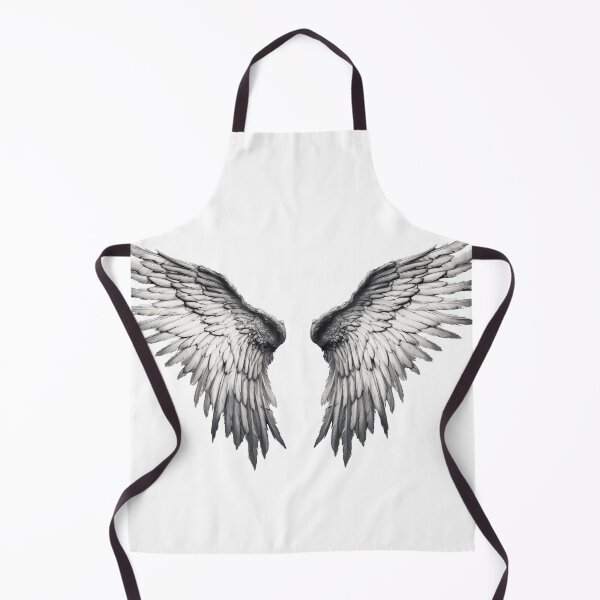 Item preview, Monochrome Angel Wings Symmetry Goth Ethereal Art designed and sold by lematworks.