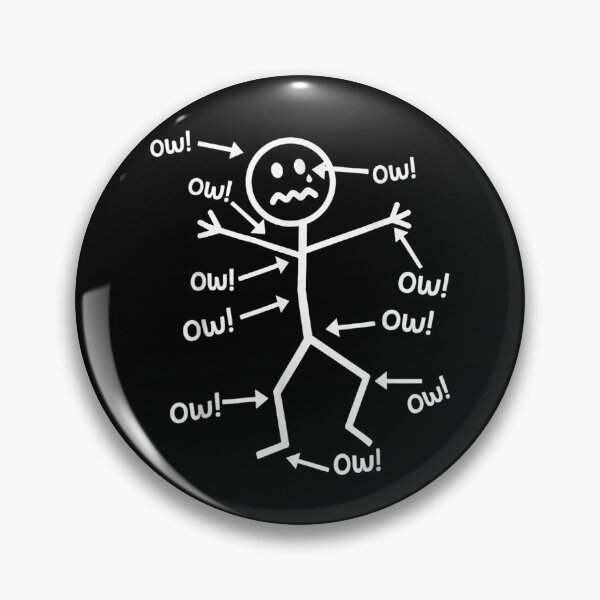 Item preview, Funny Ow Ow Ow Ow Saying Body Pain Character Humor Sarcastic designed and sold by ZalcArtStore.
