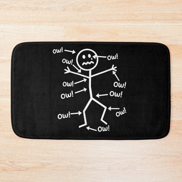 Item preview, Funny Ow Ow Ow Ow Saying Body Pain Character Humor Sarcastic designed and sold by ZalcArtStore.