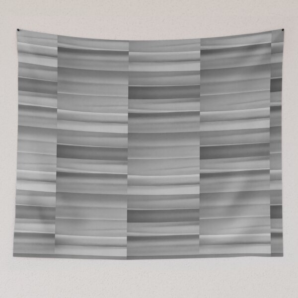 Item preview, Minimalist Abstract Waves - Black and White Geometric Pattern Art designed and sold by AbulailArt.