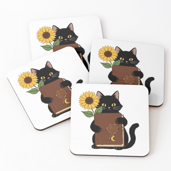 Item preview, Sunflower Pen Pal Cat designed and sold by pumsquare.