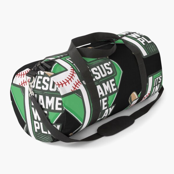 Item preview, It's In Jesus Name We Play Baseball Christian Faith God Game Day designed and sold by phoebelevine.