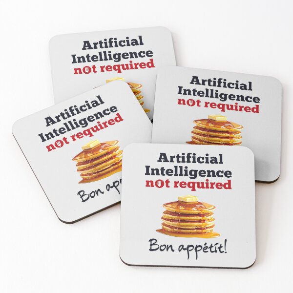 Item preview, No AI Required to Enjoy Breakfast Pancakes - Bon Appetit! designed and sold by MPC-Mince-Pies.